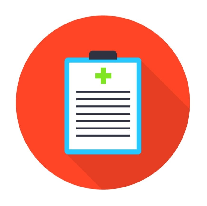 Healthy skin consultation clipboard for skin care treatment.